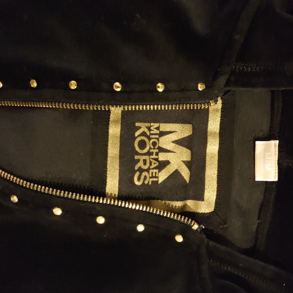 Michael Kors velvet black hoodie